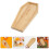 2Pièces Plateau Coffre Multifonction Bois Khaki Pour Buffet Snacks 11