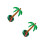 2Pcs Inflatable Coconut Tree Party Decor PVC Tropical Prop 4