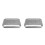 2Pcs Durable Silver Nail Art Tools Sterilizer Box for Salon & Home 9