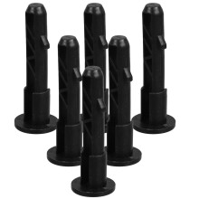 30St Nylon Afvalbak Slot Pins Zwart Voor Wielen En Reparatie