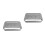 2Pcs Durable Silver Nail Art Tools Sterilizer Box for Salon & Home 4