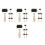 24Pcs Plastic Rubber Print Rollers for Kids Multi Color Art Craft Tool 4