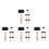 24Pcs Plastic Rubber Print Rollers for Kids Multi Color Art Craft Tool 9