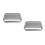2Pcs Durable Silver Nail Art Tools Sterilizer Box for Salon & Home 10
