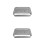 2Pcs Durable Silver Nail Art Tools Sterilizer Box for Salon & Home 7