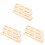 9Pcs Durable Plastic Domino Clips Beige DIY Train Track Accessories 4