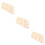 9Pcs Durable Plastic Domino Clips Beige DIY Train Track Accessories 11