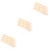 9Pcs Durable Plastic Domino Clips Beige DIY Train Track Accessories 7