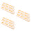 9Pcs Durable Plastic Domino Clips Beige DIY Train Track Accessories 9