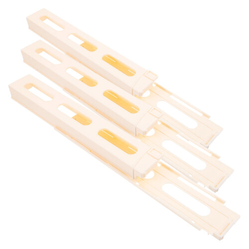 9Pcs Durable Plastic Domino Clips Beige DIY Train Track Accessories 2