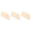 9Pcs Durable Plastic Domino Clips Beige DIY Train Track Accessories 6