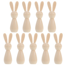 45St Blank Konijn Decoraties Beige Voor Paastafel En Knutselen
