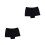 2St Zwarte Vrouwen Slips Elastische Taille Ademend Katoen 5