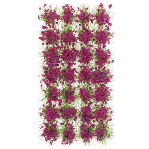 Paars Mini Bloem Tuft Static Gras Voor Model Spoor Decor