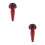 2St Motorfiets Bescherming Frameslider Kit Rood Aluminium Anti-Crash 6