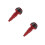 2St Motorfiets Bescherming Frameslider Kit Rood Aluminium Anti-Crash 8