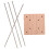 Compacte Macrame Knop Tool Beige Met Metaal Voor 10