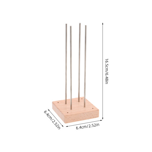 Compacte Macrame Knop Tool Beige Met Metaal Voor 1