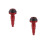 2St Motorfiets Bescherming Frameslider Kit Rood Aluminium Anti-Crash 5