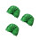 3Pièces Bonnet Bébé Vert Coton Idéal Photo - 9