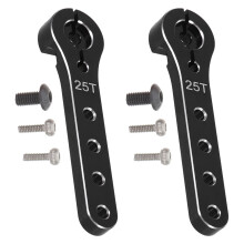 2St Zwarte Aluminium Stuurarm Rc Boot Auto Rc DIY Onderdelen