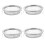 16Pcs Durable Stainless Steel Mesh Filter for Moxibustion Jar Silver 1