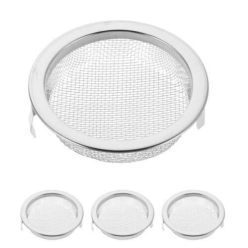 16Pcs Durable Stainless Steel Mesh Filter for Moxibustion Jar Silver 1