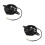 2St Zwarte Koelventilator Watergekoelde Motorfiets Plastic Metaal 4