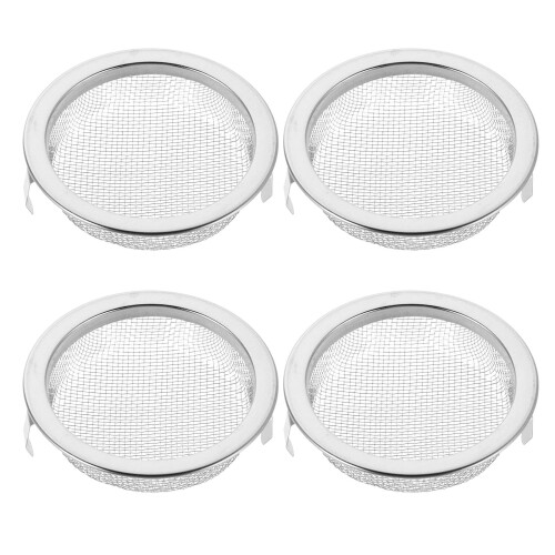 16Pcs Durable Stainless Steel Mesh Filter for Moxibustion Jar Silver 2