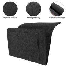 2St Zwarte Bedside Pocket Stof Voor Afstandsbed En Eyeglasses