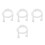 4St Witte ABS Mondstukken Voor Panfluit, Accessoire Voor Beginners 8