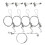 25Sets Stevig Frame Ophangsysteem En Haken 1