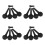 4Sets Professionele Viool Stemknoppen Met Antislip En Eindpin 6