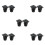 10Pcs Industrial USB Panel Mount Bulkhead Connector Waterproof Black 10