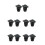 10Pcs Industrial USB Panel Mount Bulkhead Connector Waterproof Black 6