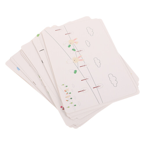 2St Dikke Witte Vingerverfkaarten Voor Kinderen DIY Creatief Tekenen 1