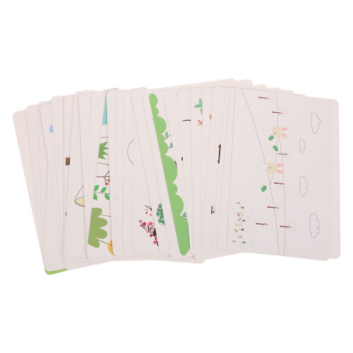 2St Dikke Witte Vingerverfkaarten Voor Kinderen DIY Creatief Tekenen 2