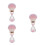 3St Nagelborstelset Roze Voor - En Make-Up Tools 6