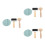 3Sets Drukroller Set, Duurzaam En Comfortabel, Kleur Multicolor 6