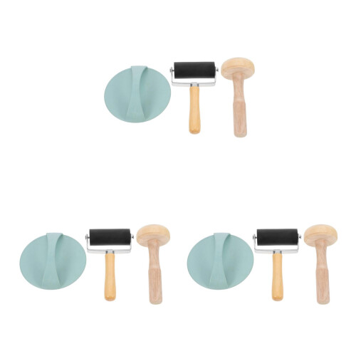 3Sets Drukroller Set, Duurzaam En Comfortabel, Kleur Multicolor 2