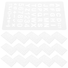 60St Herbruikbare Plastic Letter Sjablonen Voor Journal & Schilderen