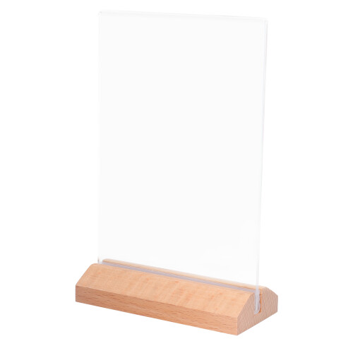 2St Desktop Menuhouder Hout Stevig Voor Reclame