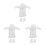 3Sets Zachte Witte Mini Badjas En Set Voor Mini 7