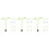 15St Groene Spruit Auto Ornament Plastic Voor Dashboard En 4