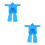 6Sets Draagbare Doorzichtige Regenponcho’s Plastic Waterdicht 4