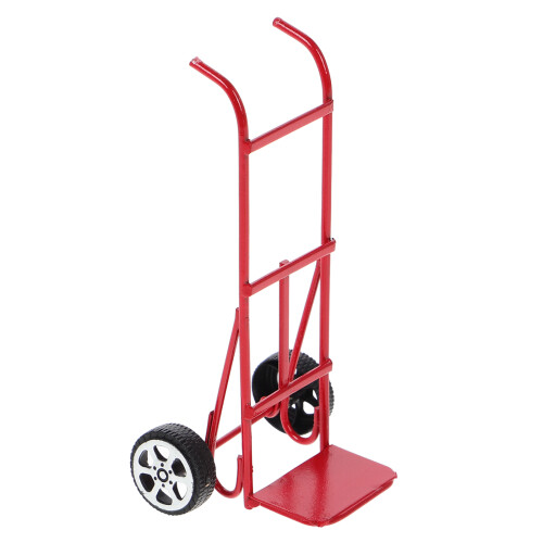 3Pièces Chariot Mini Rouge Métal Décoration Modélisme