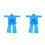 6Sets Draagbare Doorzichtige Regenponcho’s Plastic Waterdicht 8