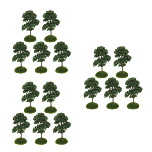 15St Groene Plastic Mini Voor Model Landschap En Treinsets 2