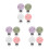12Pièces Suspension Tétine Silicone Clip Bébé DIY Multi 4