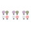 12Pièces Suspension Tétine Silicone Clip Bébé DIY Multi 5